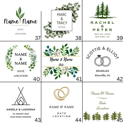 Personalized Soy Candle Wedding Favors with Match Set