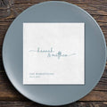 Personalized Wedding Cocktail Napkins – Modern Minimalist Design