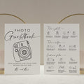 Instax Mini 12 Photo Guestbook Instructions Sign – Editable Minimalist Template