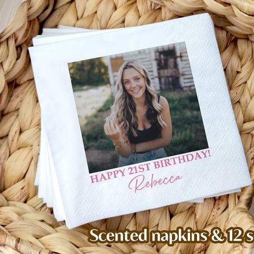 Custom Photo Napkins – Personalized Beverage Napkins
