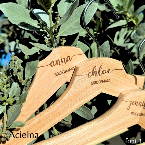 Personalized Bridesmaid Hangers