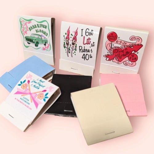 Custom Personalized Matchbooks – Wedding & Party Favors