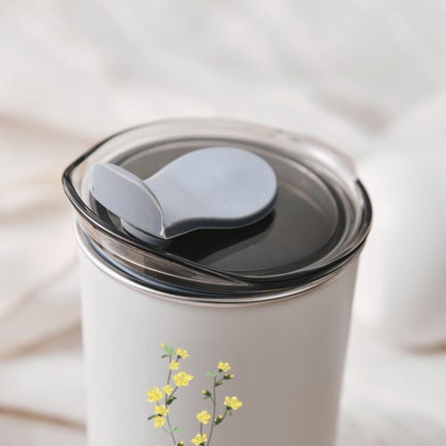 Custom Floral Wine Tumbler