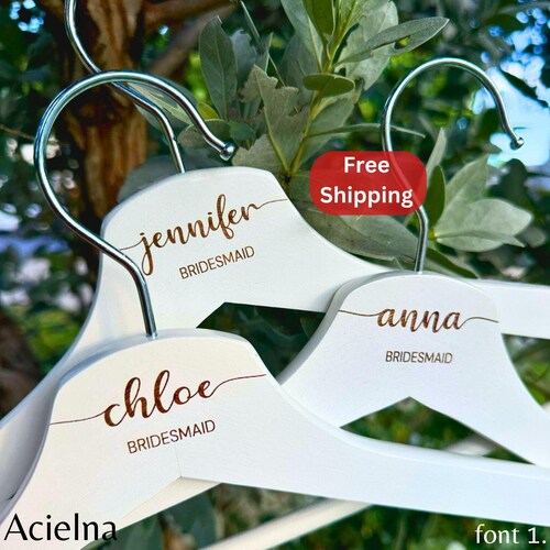 Personalized Bridesmaid Hangers