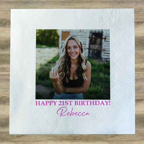 Custom Photo Napkins – Personalized Beverage Napkins