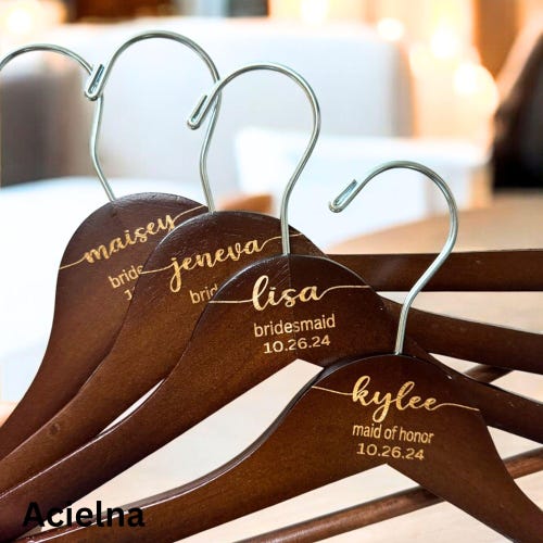 Personalized Bridesmaid Hangers