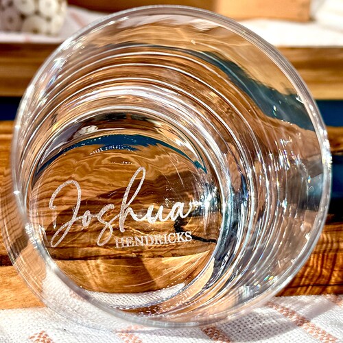 Personalized Whiskey Glasses for Groomsmen