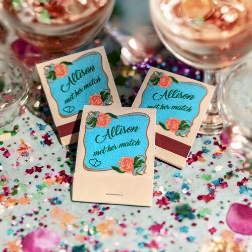 Custom Personalized Matchbooks – Wedding & Party Favors