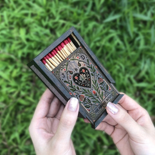Custom Wooden Matchbox  for Couples