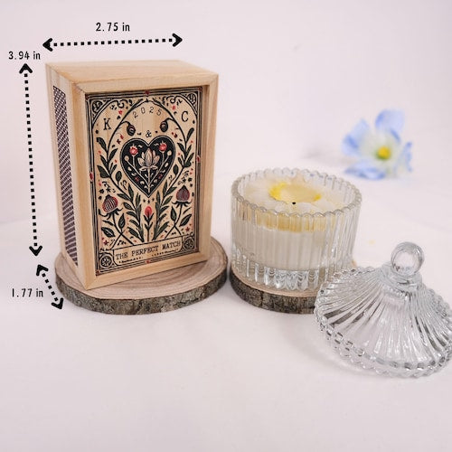 Custom Wooden Matchbox  for Couples