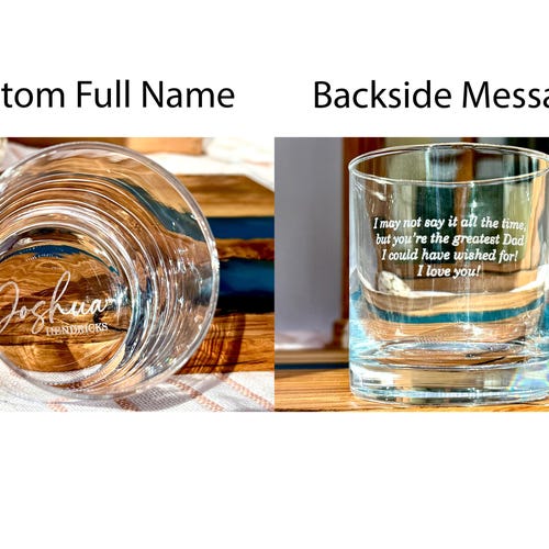 Personalized Whiskey Glasses for Groomsmen