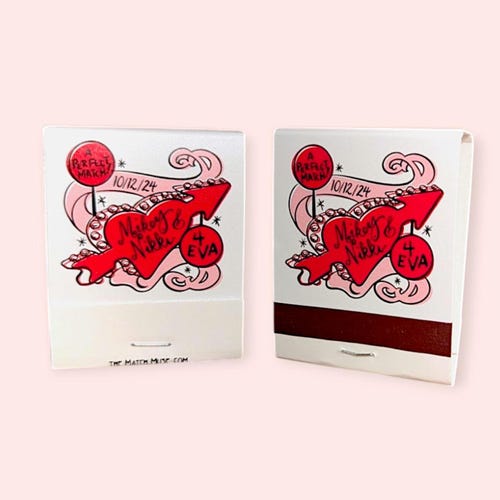Custom Personalized Matchbooks – Wedding & Party Favors