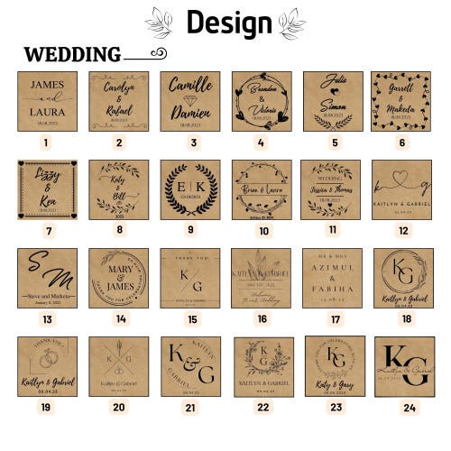 Customized Chocolate Wedding Favors – Set of 50