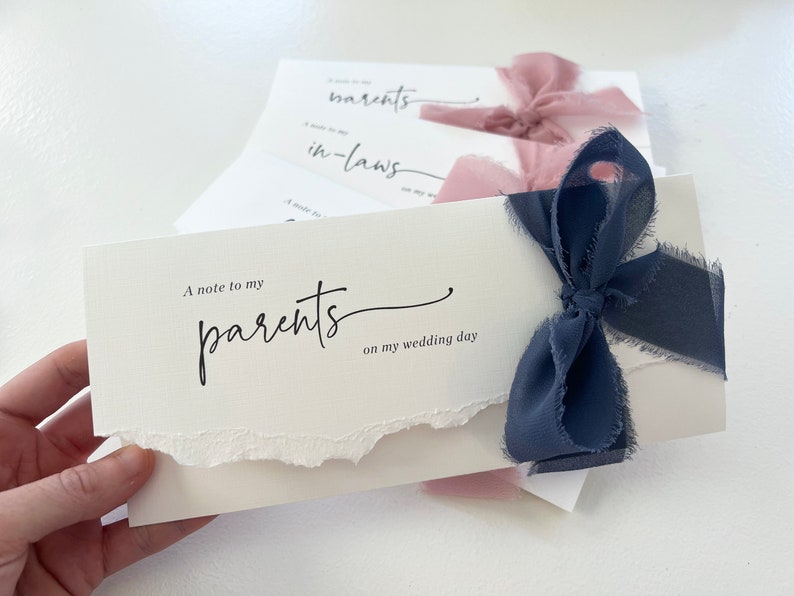 Heartfelt Wedding Day Letter to Parents or In-Laws