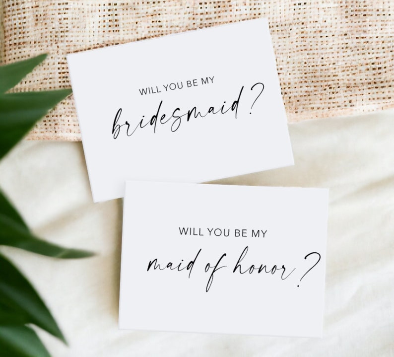 Will You Be My Bridesmaid Proposal Cards